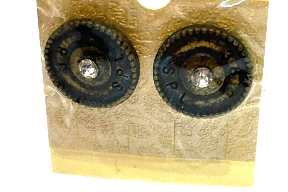 Western Cowgirl 38 Special Bullet with Rhinestone Post Earrings New in Package